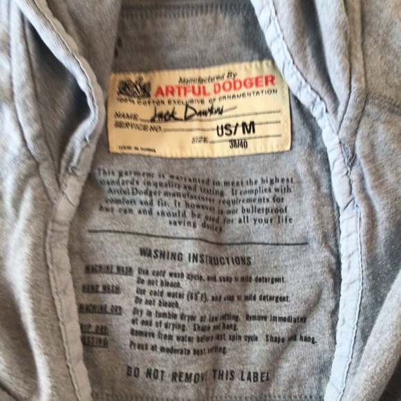 Artful Dodger hooded s/s top back graphic in Med - Picture 12 of 14